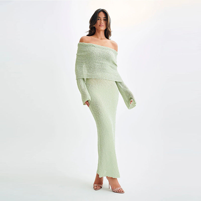 New   Long-sleeved Dress