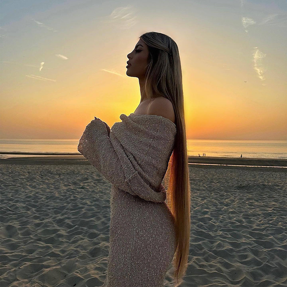 New   Long-sleeved Dress