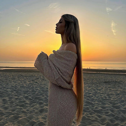 New   Long-sleeved Dress