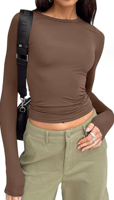 Slim Long-sleeved  Tops