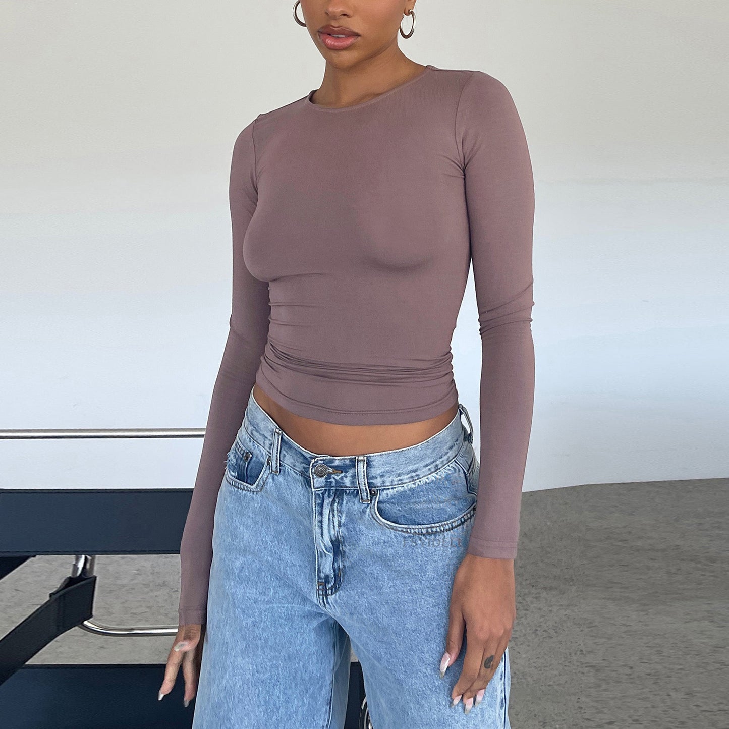 Slim Long-sleeved  Tops